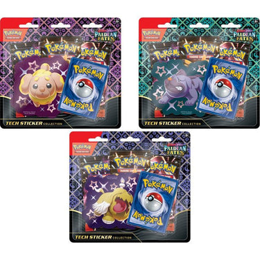 Pokemon: SV - Paldean Fates - Tech Sticker Collection (Fidough, Greavard, or Machiff) - PokeRvm